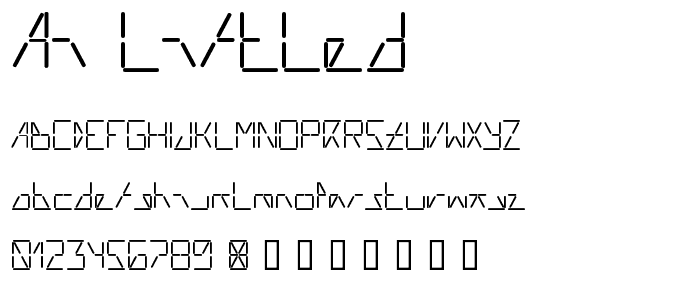 AI liftled font